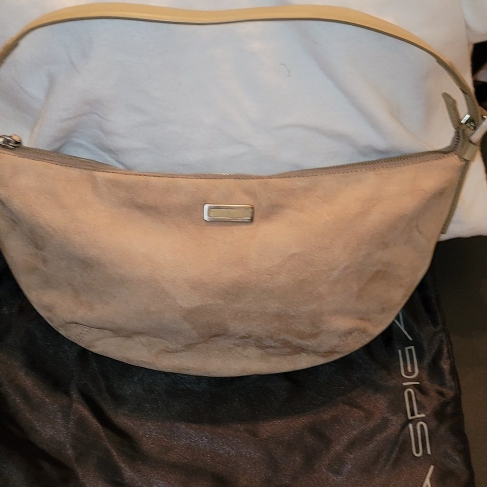 Via Spiga Hobo Suede Bag. Adjustable Straps